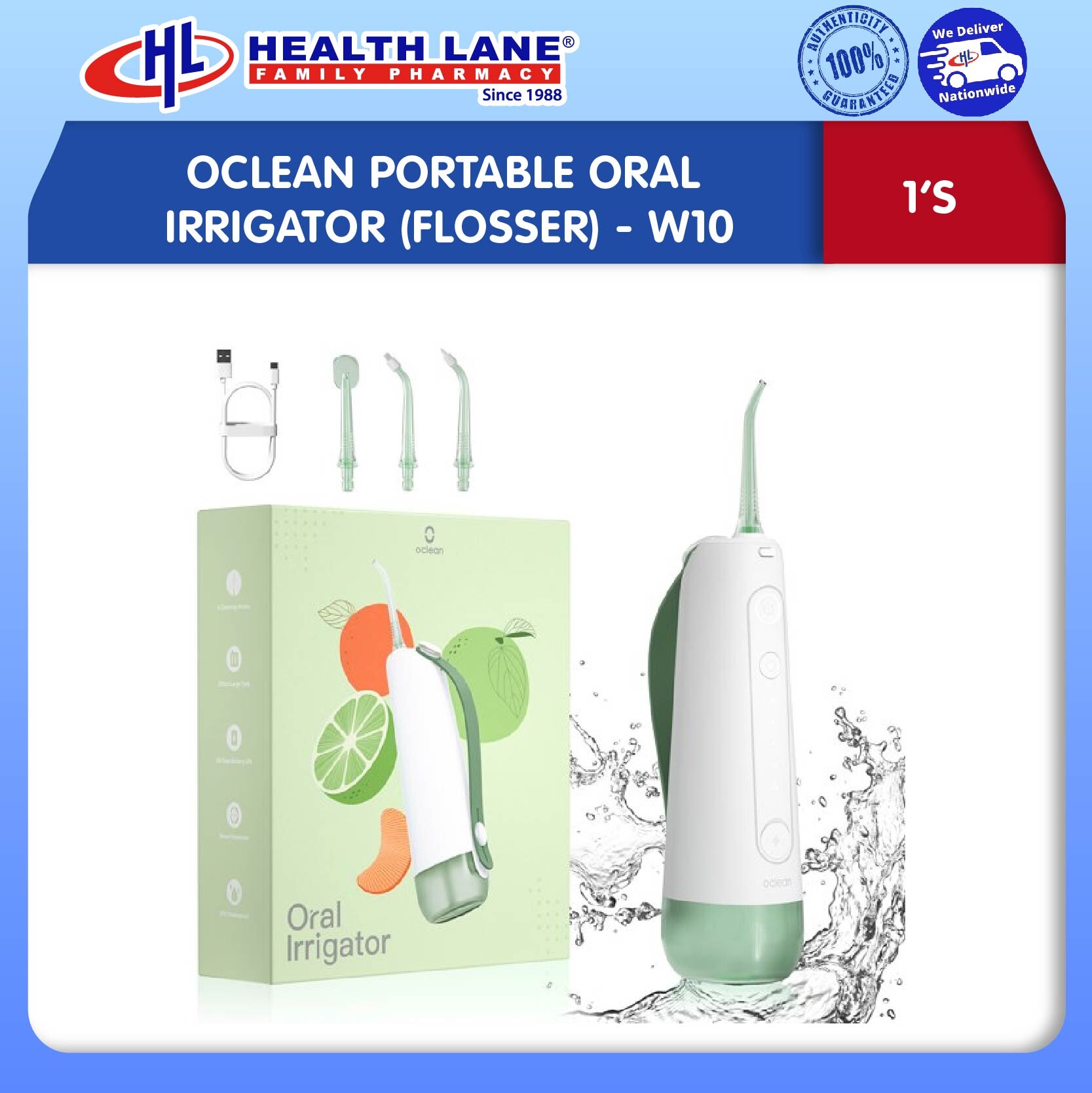 OCLEAN PORTABLE ORAL IRRIGATOR (flosER) - W10